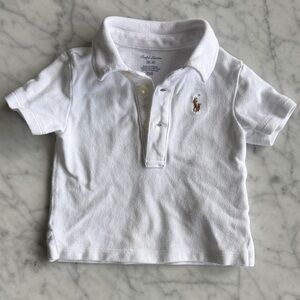 Ralph Lauren White Polo with Embroidered Pony